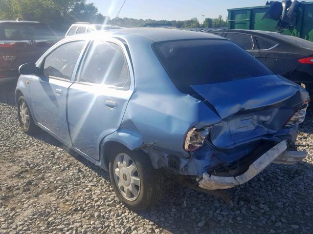 KL1TJ52664B203436 - 2004 CHEVROLET AVEO LS BLUE photo 3