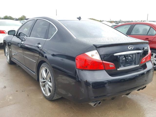 JNKBY01E08M500464 - 2008 INFINITI M45 BASE BLACK photo 3