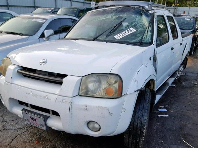 1N6ED27T63C445722 - 2003 NISSAN FRONTIER C WHITE photo 2