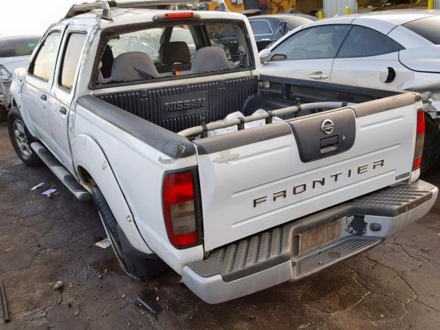 1N6ED27T63C445722 - 2003 NISSAN FRONTIER C WHITE photo 3