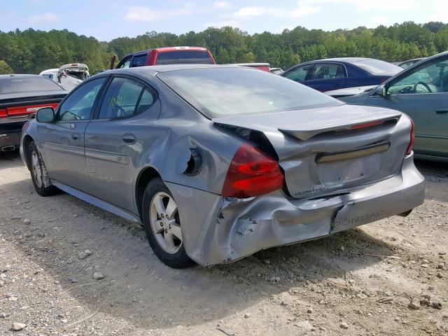 2G2WP552681105918 - 2008 PONTIAC GRAND PRIX GRAY photo 3