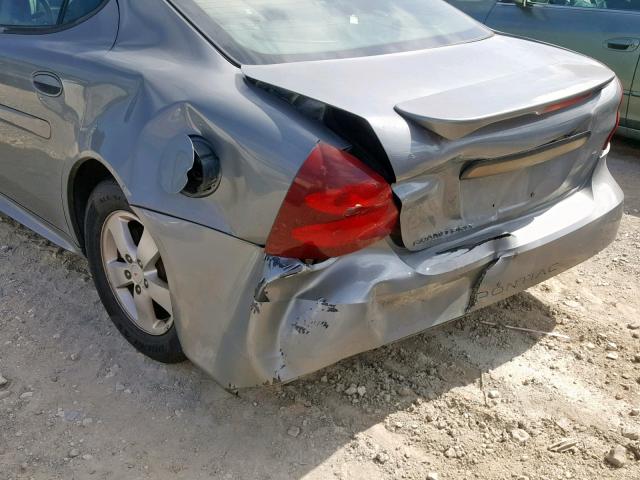 2G2WP552681105918 - 2008 PONTIAC GRAND PRIX GRAY photo 9