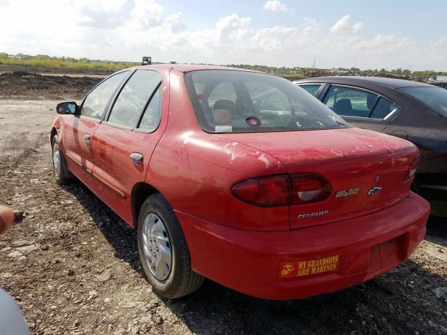 1G1JC524927264684 - 2002 CHEVROLET CAVALIER B RED photo 3