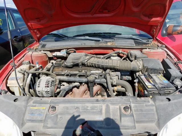 1G1JC524927264684 - 2002 CHEVROLET CAVALIER B RED photo 7