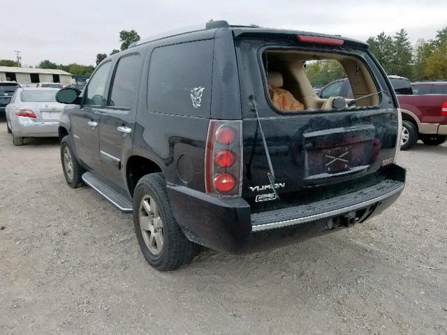 1GKFK63887J192091 - 2007 GMC YUKON DENA BLACK photo 3