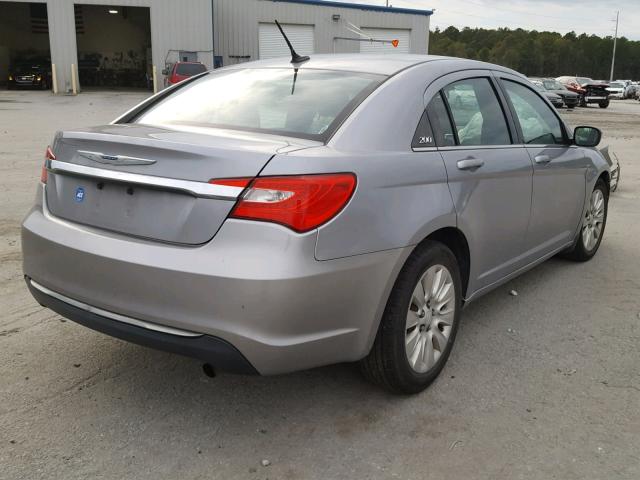 1C3CCBAB1DN560347 - 2013 CHRYSLER 200 LX SILVER photo 4