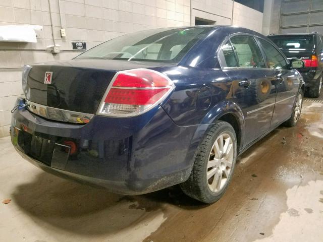 1G8ZS57N27F294955 - 2007 SATURN AURA XE BLUE photo 4