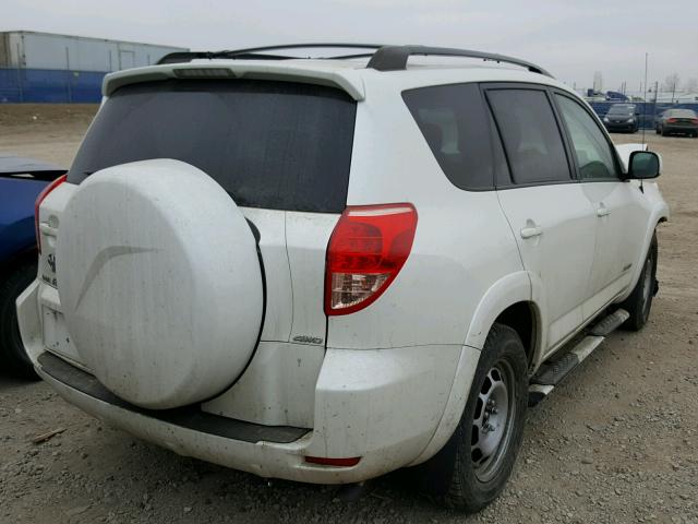 JTMBK31V585046565 - 2008 TOYOTA RAV4 LIMIT WHITE photo 4