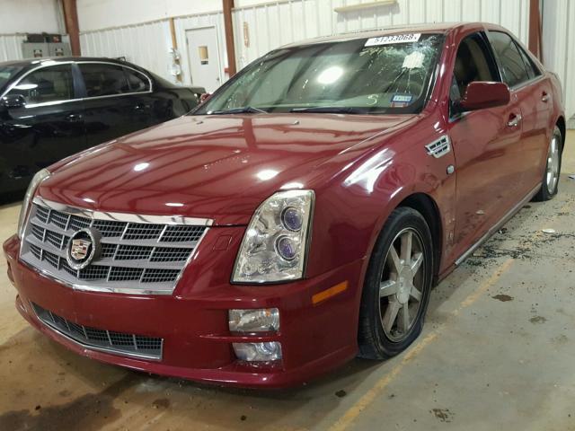 1G6DW67V980107499 - 2008 CADILLAC STS BURGUNDY photo 2