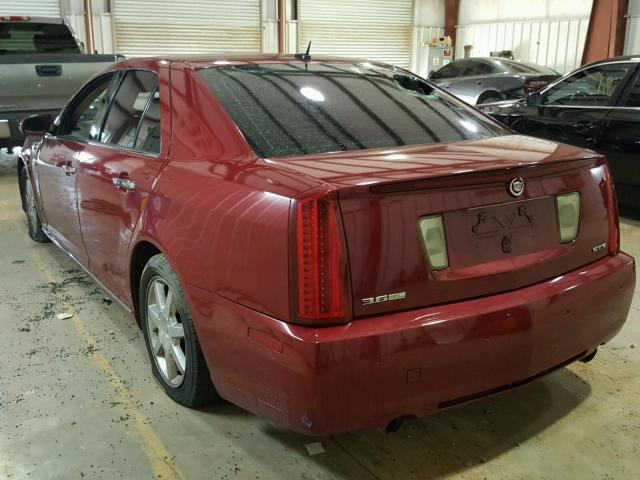 1G6DW67V980107499 - 2008 CADILLAC STS BURGUNDY photo 3