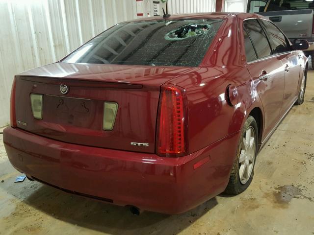 1G6DW67V980107499 - 2008 CADILLAC STS BURGUNDY photo 4