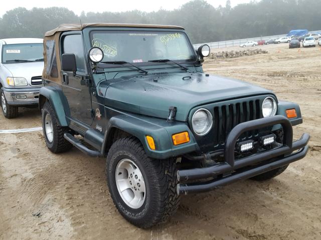 1J4FA59S6YP782553 - 2000 JEEP WRANGLER / GREEN photo 1