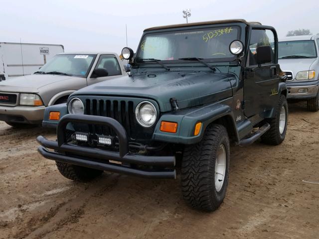 1J4FA59S6YP782553 - 2000 JEEP WRANGLER / GREEN photo 2