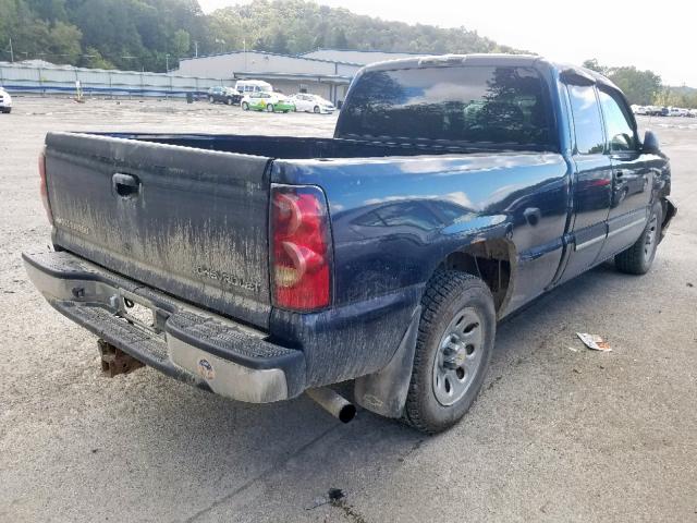 1GCEC19Z75Z137914 - 2005 CHEVROLET SILVERADO BLUE photo 4