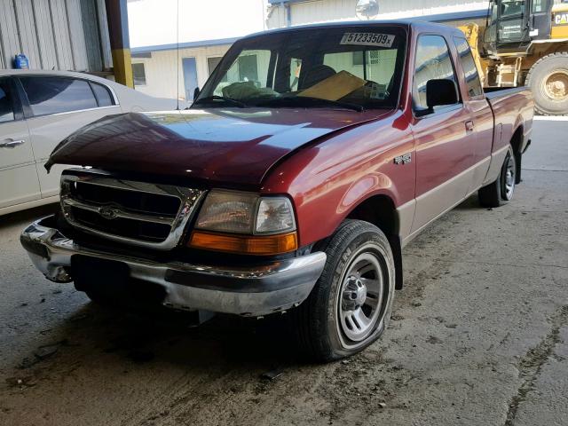 1FTYR14U3WPA51309 - 1998 FORD RANGER SUP RED photo 2