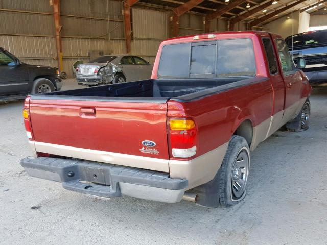 1FTYR14U3WPA51309 - 1998 FORD RANGER SUP RED photo 4