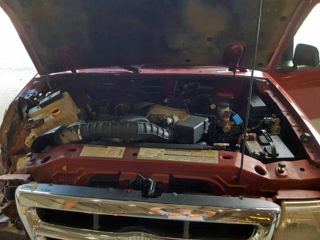 1FTYR14U3WPA51309 - 1998 FORD RANGER SUP RED photo 7