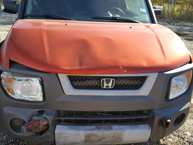 5J6YH28553L017929 - 2003 HONDA ELEMENT EX ORANGE photo 7