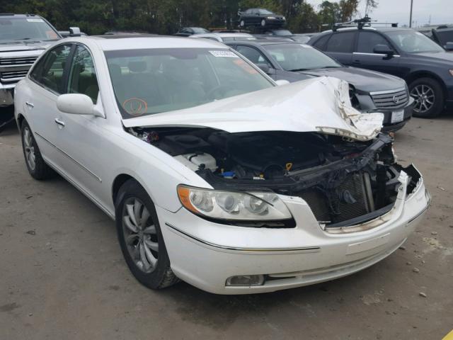 KMHFC46F77A233152 - 2007 HYUNDAI AZERA SE WHITE photo 1