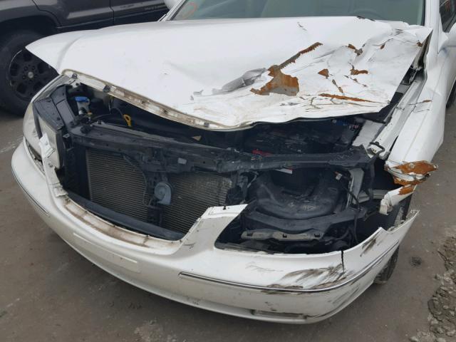 KMHFC46F77A233152 - 2007 HYUNDAI AZERA SE WHITE photo 9