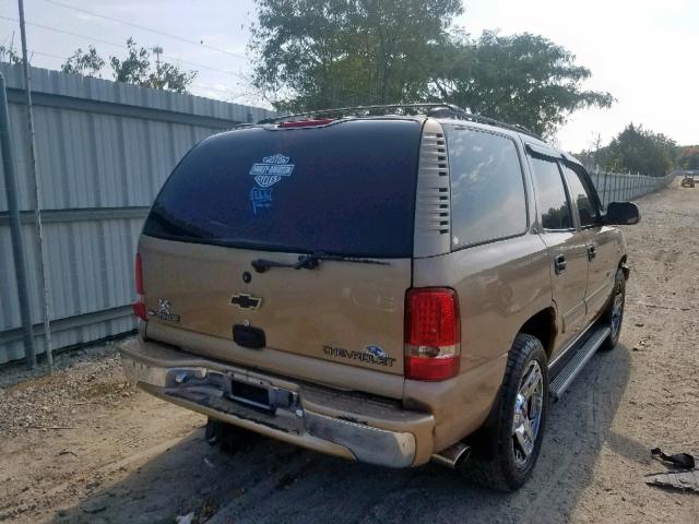 1GNEK13T9YJ170351 - 2000 CHEVROLET TAHOE K150 TAN photo 4