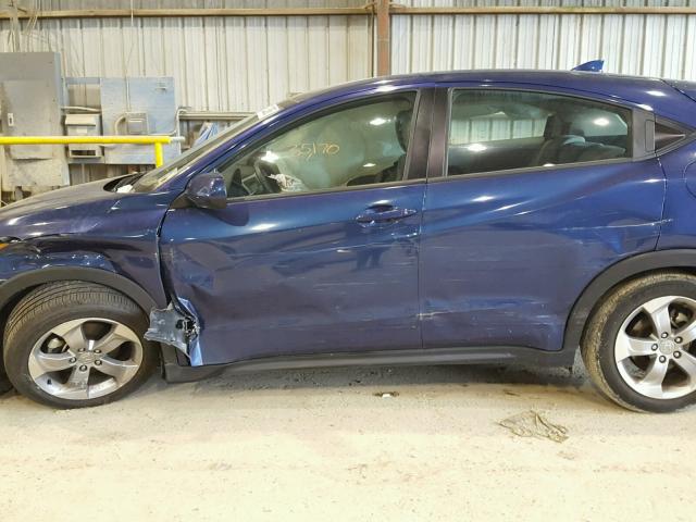 3CZRU5H32HM700564 - 2017 HONDA HR-V LX BLUE photo 9