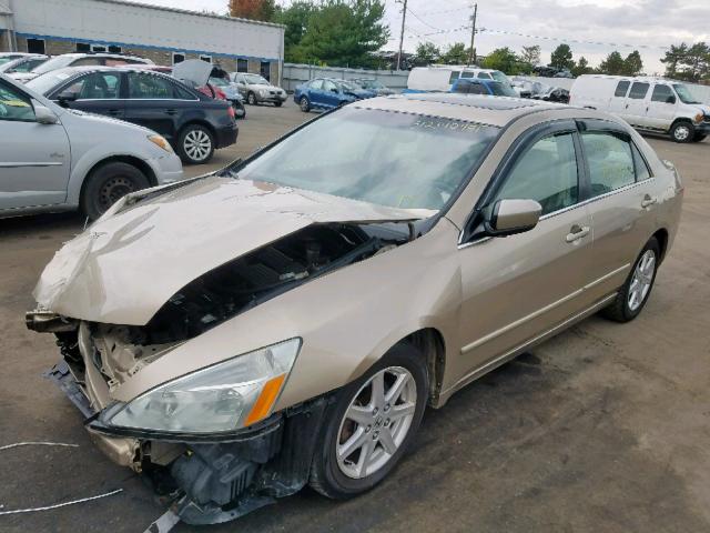 1HGCM665X4A030633 - 2004 HONDA ACCORD EX TAN photo 2