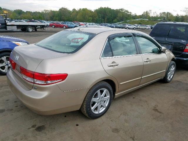 1HGCM665X4A030633 - 2004 HONDA ACCORD EX TAN photo 4