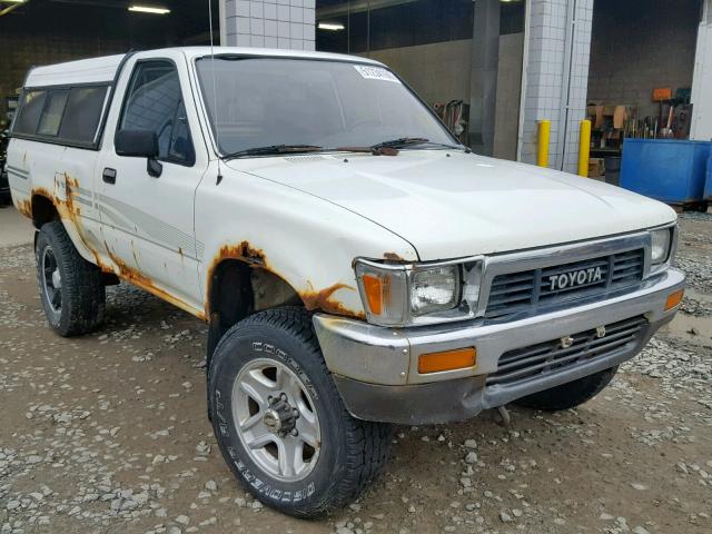 JT4RN01P9M0015686 - 1991 TOYOTA PICKUP 1/2 WHITE photo 1