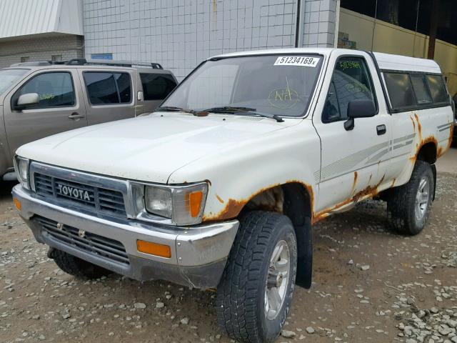 JT4RN01P9M0015686 - 1991 TOYOTA PICKUP 1/2 WHITE photo 2