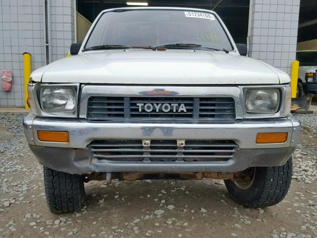 JT4RN01P9M0015686 - 1991 TOYOTA PICKUP 1/2 WHITE photo 9