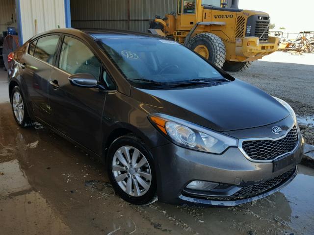 KNAFX4A81E5112914 - 2014 KIA FORTE EX SILVER photo 1