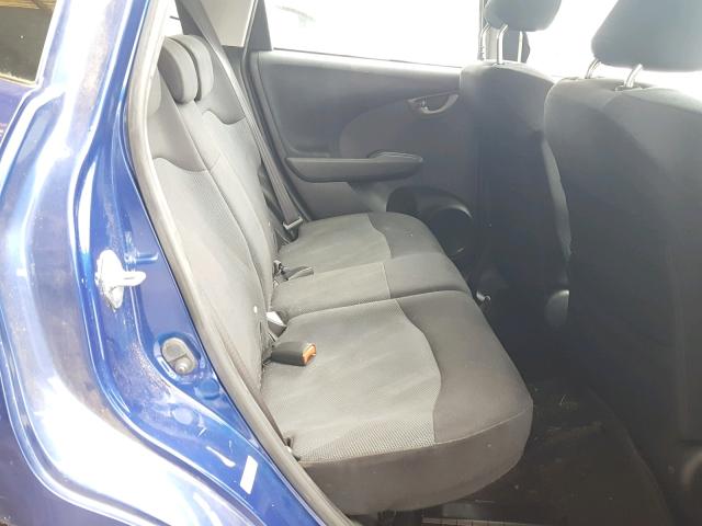 JHMGE88429S002855 - 2009 HONDA FIT SPORT BLUE photo 6