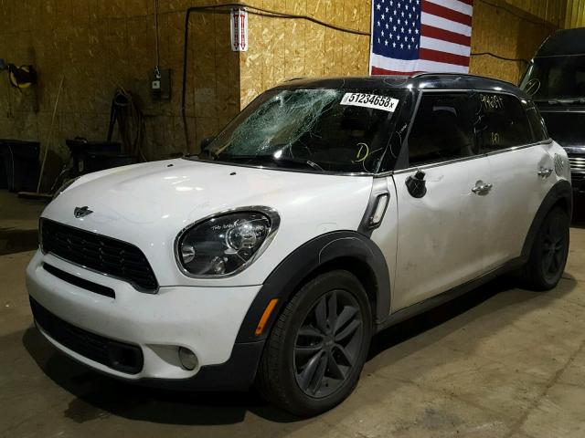 WMWZC3C55CWL84069 - 2012 MINI COOPER S C WHITE photo 2