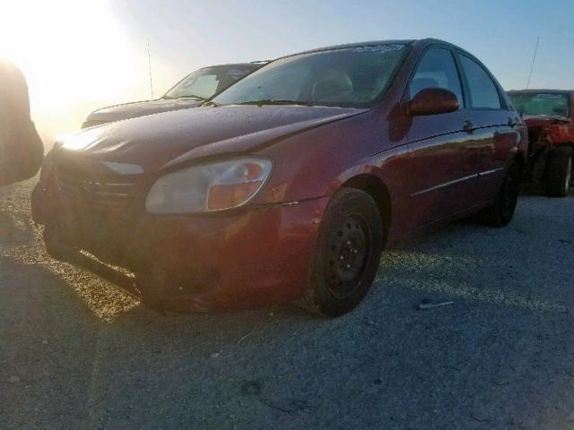 KNAFE121675429984 - 2007 KIA SPECTRA EX MAROON photo 2