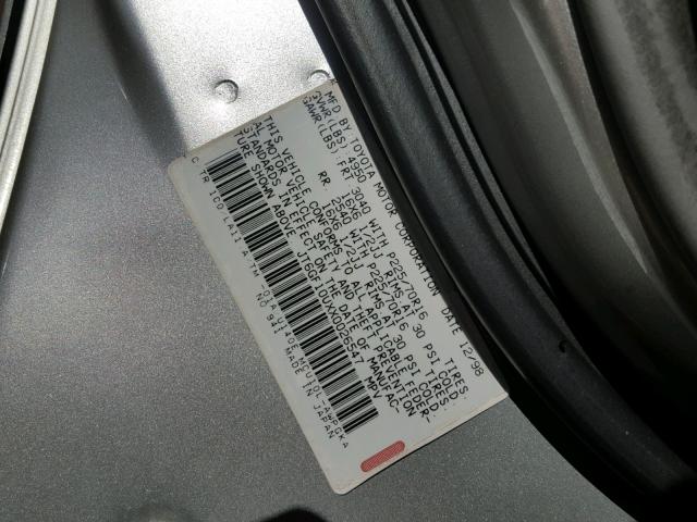 JT6GF10UXX0026547 - 1999 LEXUS RX 300 GOLD photo 10