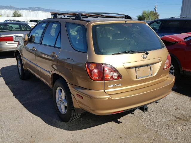 JT6GF10UXX0026547 - 1999 LEXUS RX 300 GOLD photo 3