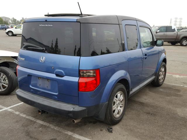 5J6YH28726L026562 - 2006 HONDA ELEMENT EX BLUE photo 4