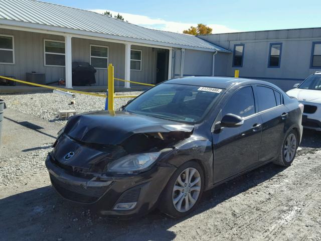 JM1BL1S69A1233622 - 2010 MAZDA 3 S BLACK photo 2