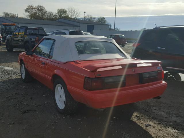 1FACP44E0NF176594 - 1992 FORD MUSTANG LX RED photo 3