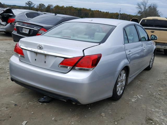 4T1BK3DB1BU373670 - 2011 TOYOTA AVALON BAS SILVER photo 4