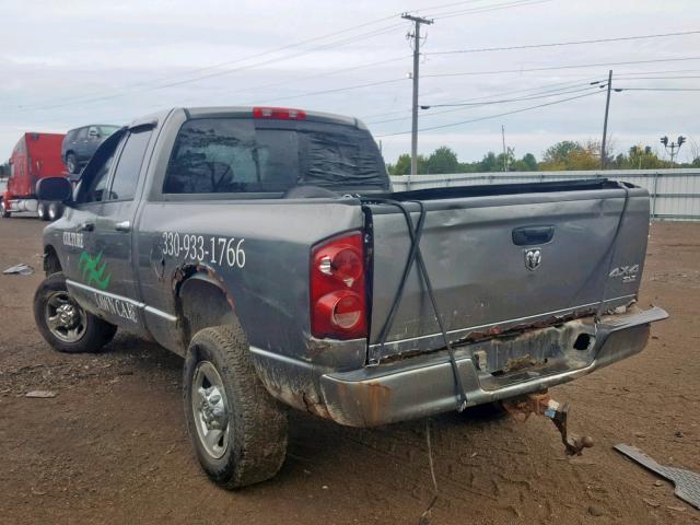 1D7KS28D37J536036 - 2007 DODGE RAM 2500 S GRAY photo 3