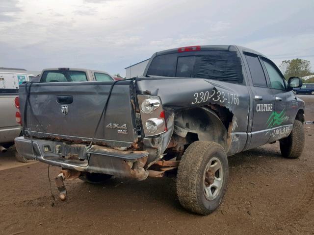 1D7KS28D37J536036 - 2007 DODGE RAM 2500 S GRAY photo 4