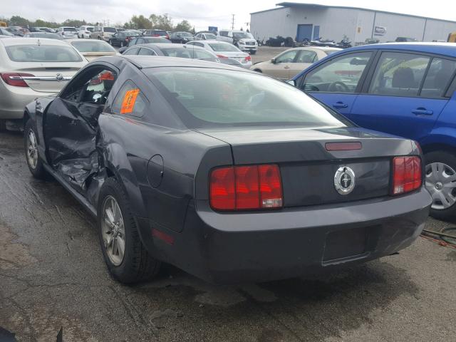 1ZVHT80N885148347 - 2008 FORD MUSTANG GRAY photo 3