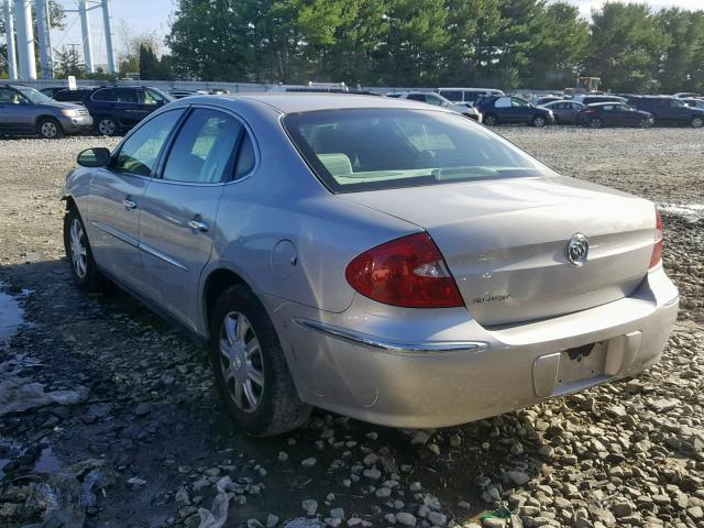 2G4WC582081202028 - 2008 BUICK LACROSSE C SILVER photo 3