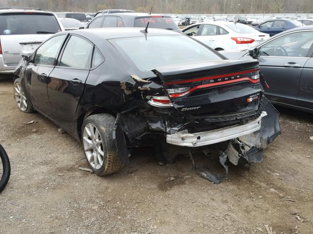 1C3CDFBH8DD123541 - 2013 DODGE DART SXT BLACK photo 3