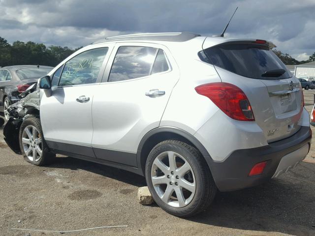 KL4CJCSB1EB616516 - 2014 BUICK ENCORE SILVER photo 3