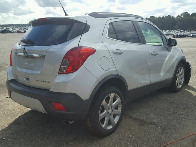 KL4CJCSB1EB616516 - 2014 BUICK ENCORE SILVER photo 4