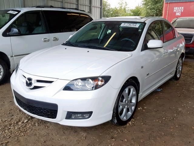 JM1BK323881833093 - 2008 MAZDA 3 S WHITE photo 2