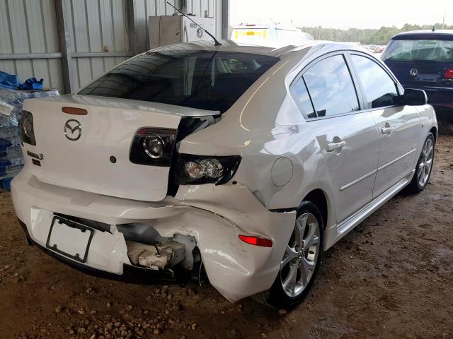 JM1BK323881833093 - 2008 MAZDA 3 S WHITE photo 4